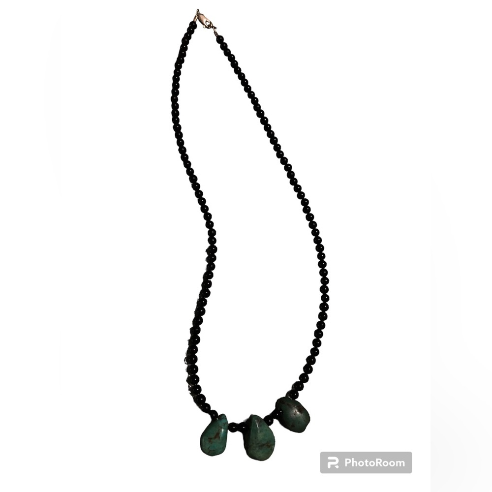 Turquoise & Onyx necklace